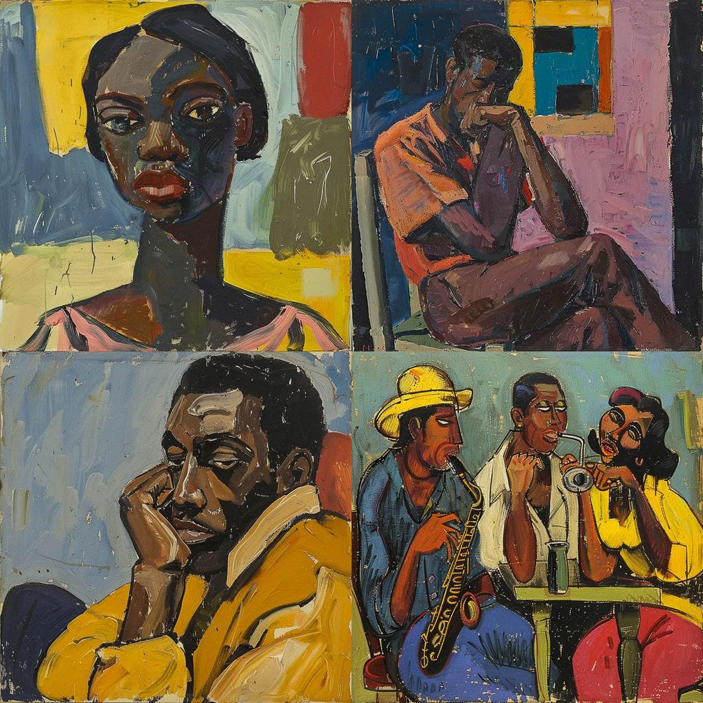 William H. Johnson style, Midjourney V6, render 1 of 4