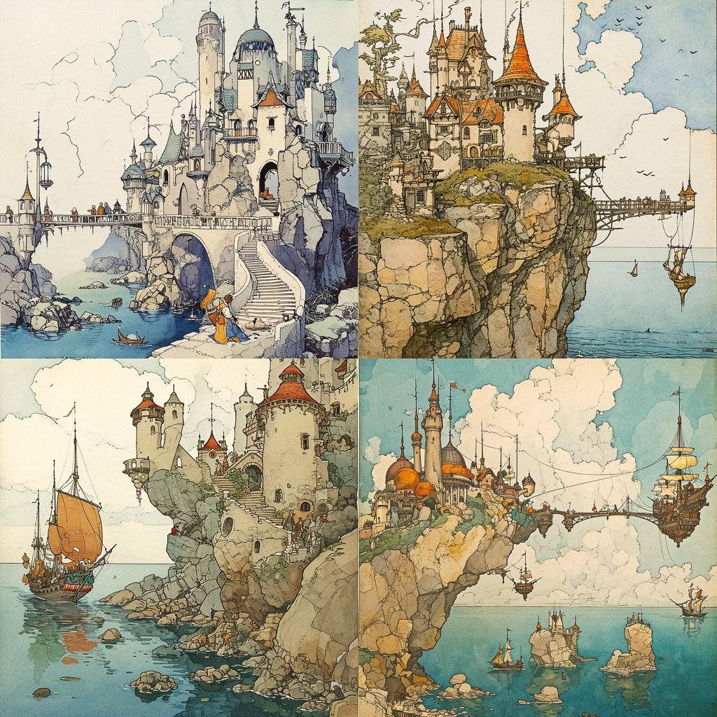 William Heath Robinson style, Midjourney V6, render 1 of 4