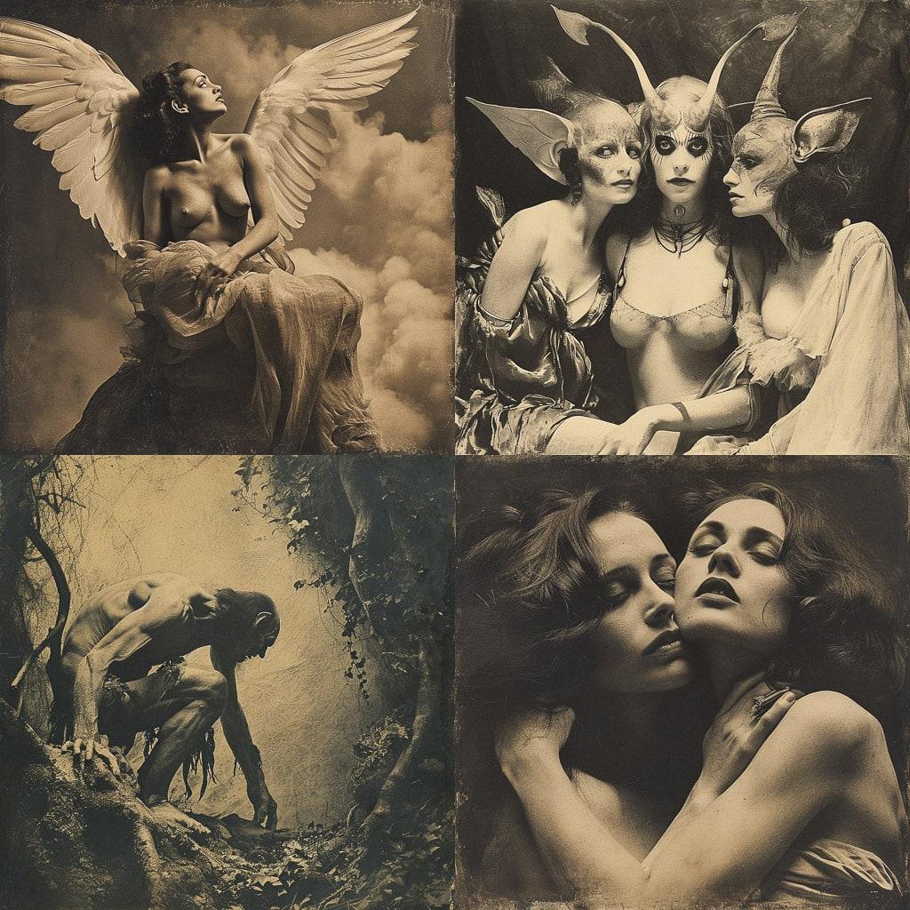 William Mortensen style, Midjourney V6, render 1 of 4