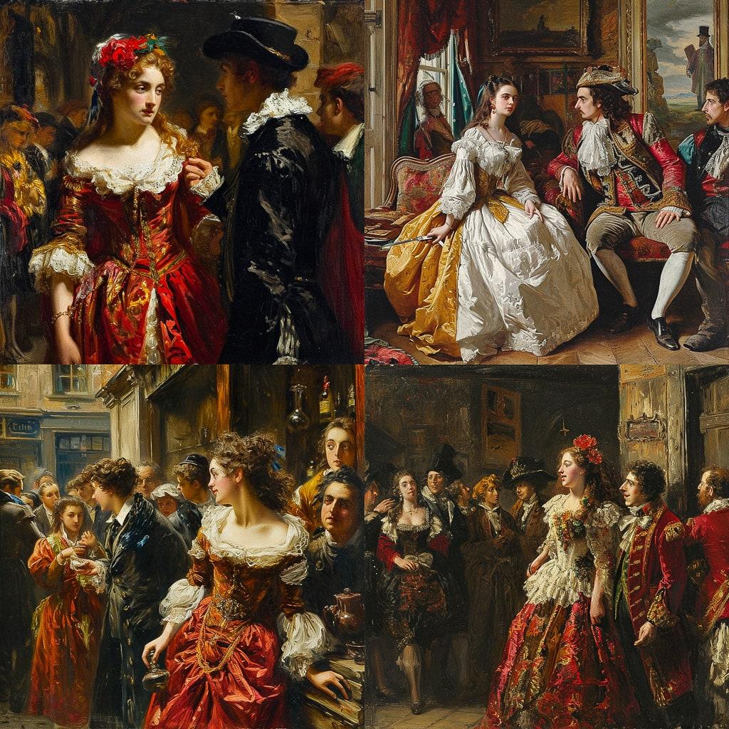 William Powell Frith style, Midjourney V6, render 1 of 4