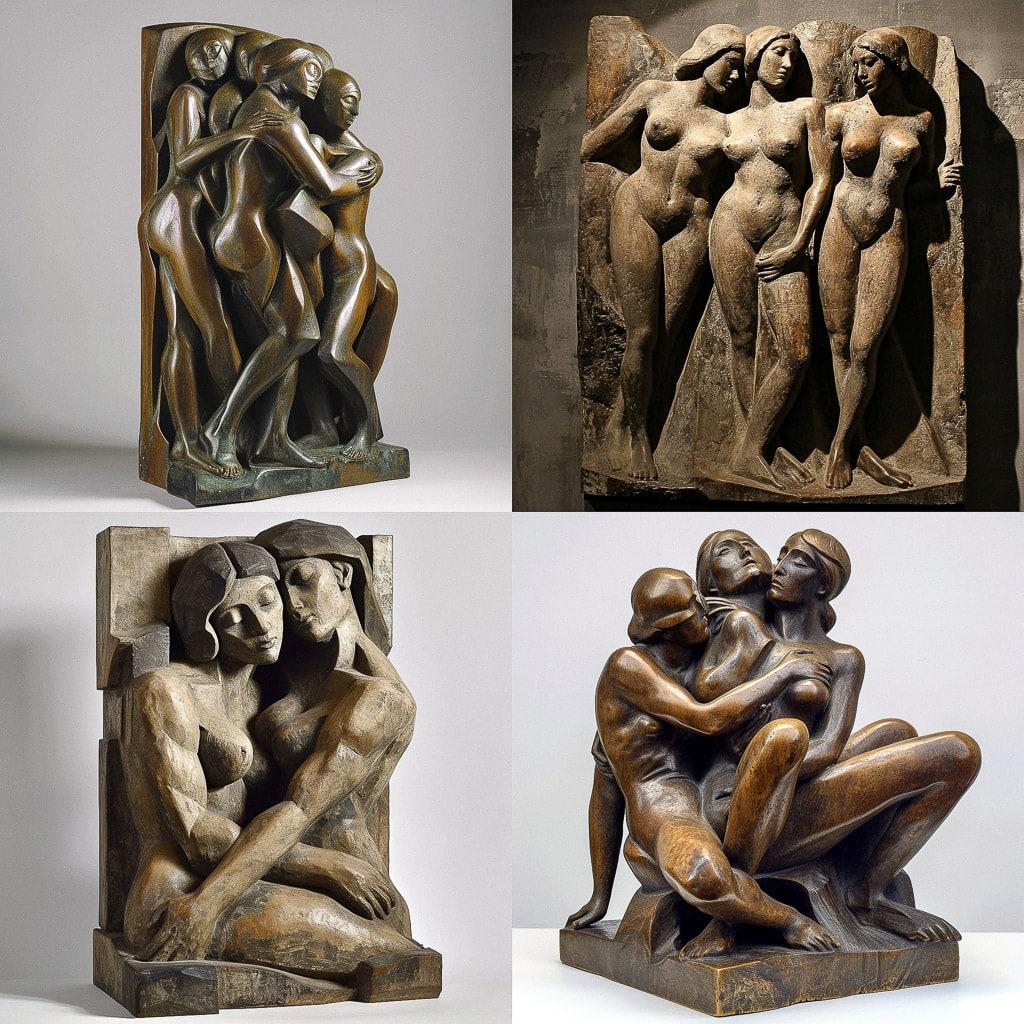 William Zorach style, Midjourney V6, render 1 of 4