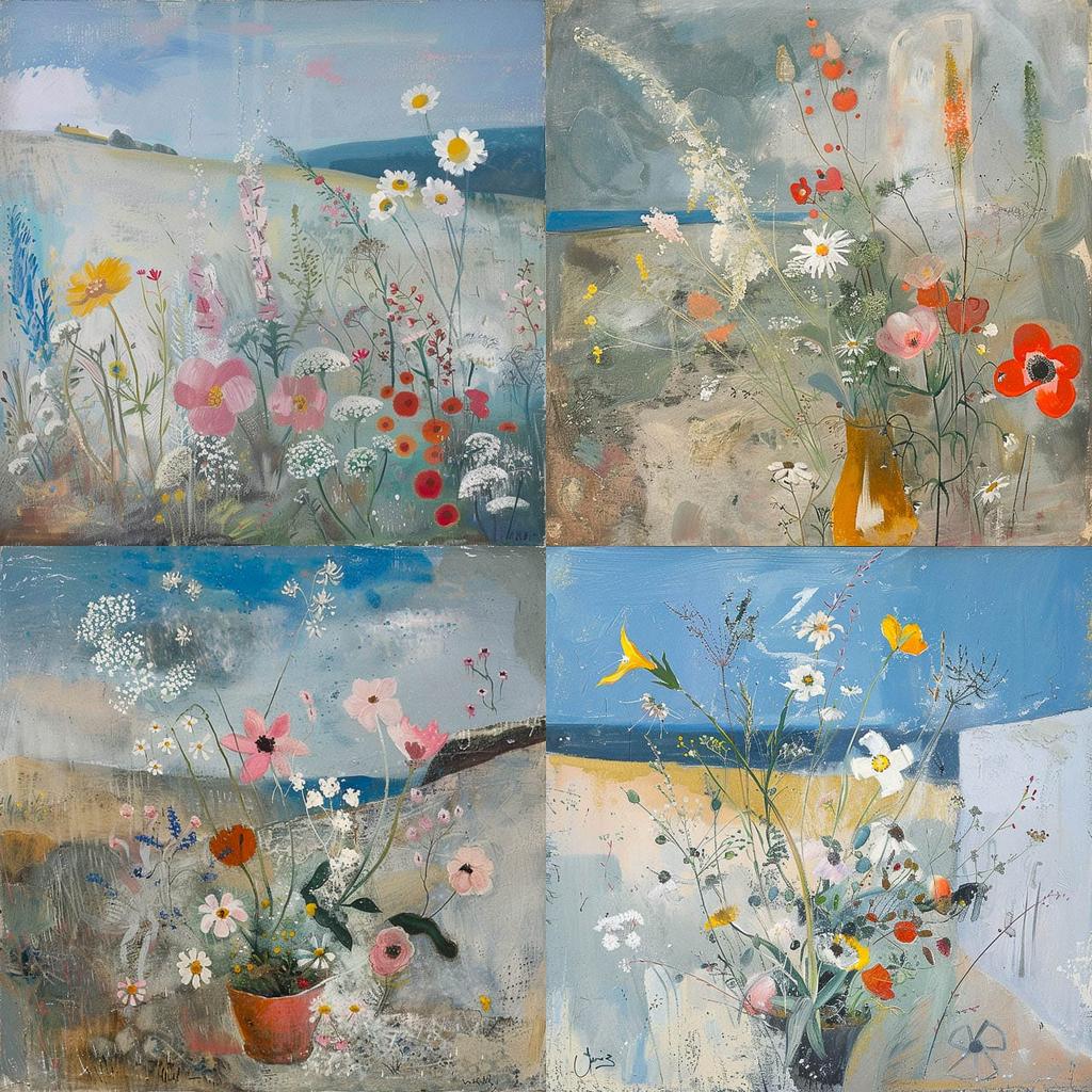 Winifred Nicholson style, Midjourney V6, render 1 of 4