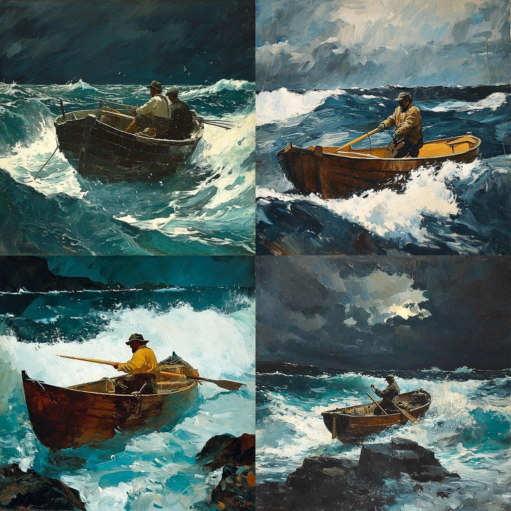 Winslow Homer style, Midjourney V6, render 1 of 4