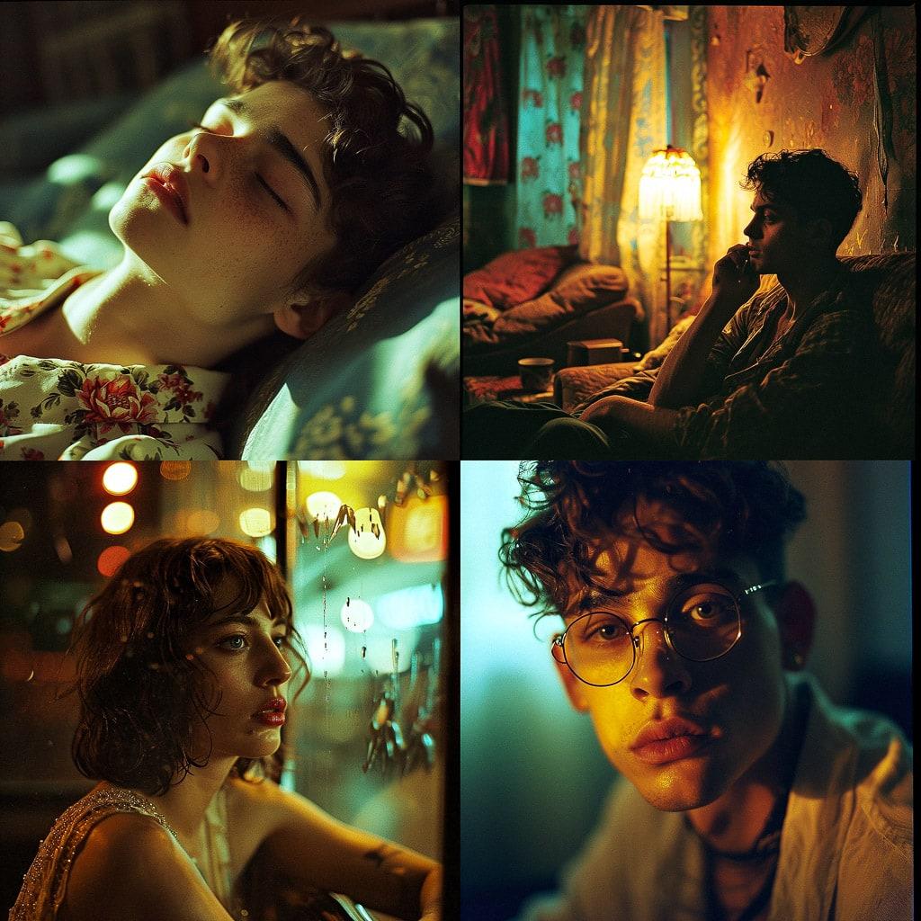 Xavier Dolan style, Midjourney V6, render 1 of 4