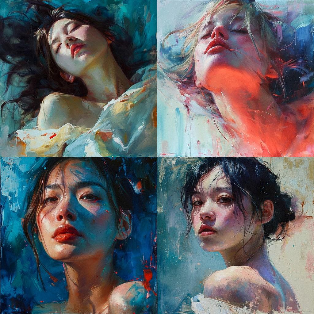Yanjun Cheng style, Midjourney V6, render 1 of 4