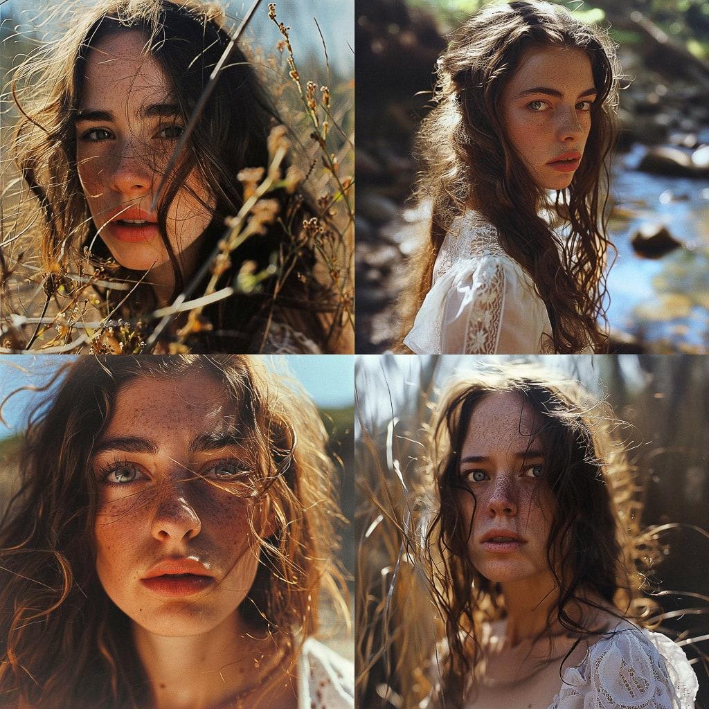 Yigal Ozeri style, Midjourney V6, render 1 of 4