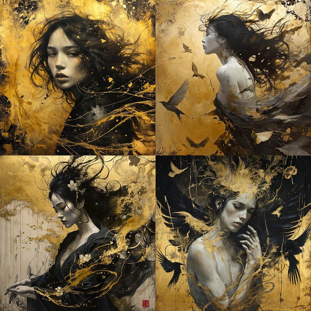 Yoann Lossel style, Midjourney V6, render 1 of 4