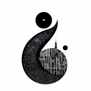 Sanguine Mordant style, Midjourney V6.1: bold minimalist logo design for Istanbul city municipal services