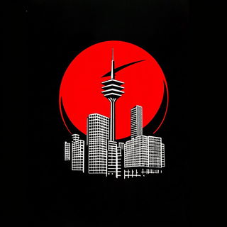 Copyveil Cities style, Midjourney V6.1: bold minimalist logo design for Istanbul city municipal services