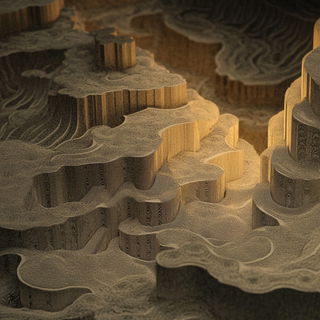 Botanerosion style, Midjourney V6.1: abstract 3D render