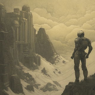 Botanerosion style, Midjourney V6.1: cinematic shot from sci-fi movie