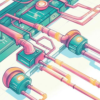 Construction Ink style, Midjourney V6.1: technical infrastructure blueprint schematics