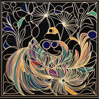 Celadon Cataclysm style, Midjourney V6.1: traditional folk art