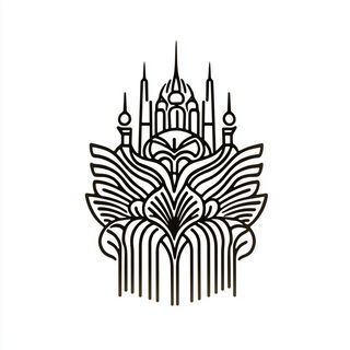 Celadon Cataclysm style, Midjourney V6.1: bold minimalist logo design for Istanbul city municipal services