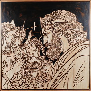 Celadon Cataclysm style, Midjourney V6.1: classical 18th-century oil painting