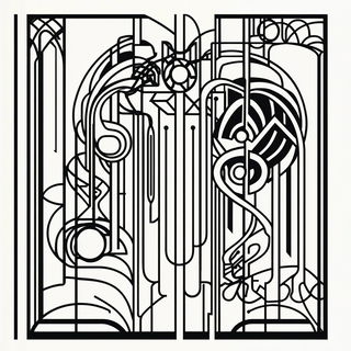 Celadon Cataclysm style, Midjourney V6.1: typographic composition with large letters