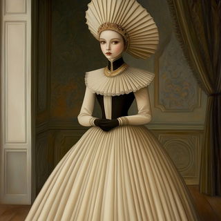 Zebra Voltage style, Midjourney V6.1: haute-couture fashion outfit