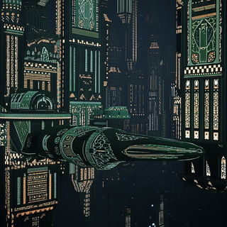 Chronocel style, Midjourney V6.1: cinematic shot from sci-fi movie