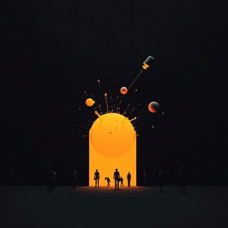 Foliage Migration style, Midjourney V6.1: editorial illustration for popular scientific magazine cover