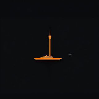 Foliage Migration style, Midjourney V6.1: bold minimalist logo design for Istanbul city municipal services