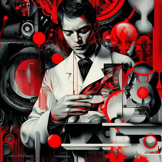 Refracture Highlands style, Midjourney V6.1: editorial illustration for popular scientific magazine cover