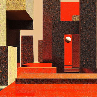 Inkstone Isobath style, Midjourney V6.1: abstract 3D render