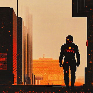 Inkstone Isobath style, Midjourney V6.1: cinematic shot from sci-fi movie