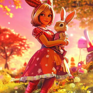 Gildcliff style, Midjourney V6.1: retro fairy-tale illustration