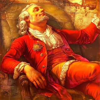 Gildcliff style, Midjourney V6.1: classical 18th-century oil painting