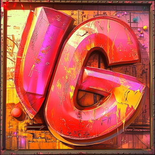 Gildcliff style, Midjourney V6.1: typographic composition with large letters
