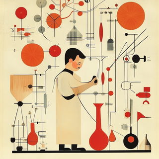 Quarry Relic style, Midjourney V6.1: editorial illustration for popular scientific magazine cover