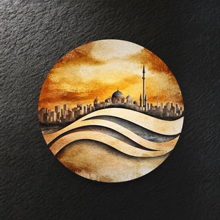Sapphire Orthosphere style, Midjourney V6.1: bold minimalist logo design for Istanbul city municipal services