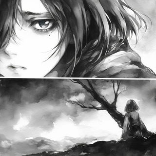 Sapphire Orthosphere style, Midjourney V6.1: black-and-white manga comic strip