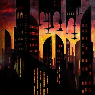 Dioramyth style, Midjourney V6.1: megacity with futuristic bioarchitecture