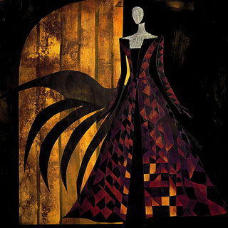 Dioramyth style, Midjourney V6.1: haute-couture fashion outfit