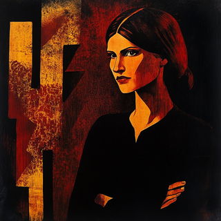 Dioramyth style, Midjourney V6.1: photographic portrait of female protagonist