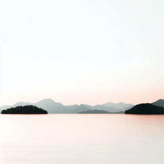 Burinflare style, Midjourney V6.1: realistic landscape photograph of quiet dawn