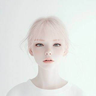 Burinflare style, Midjourney V6.1: photographic portrait of female protagonist