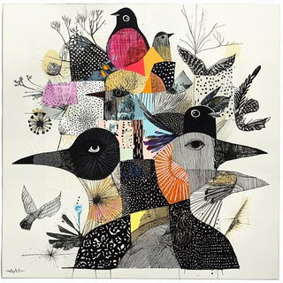 Chromabook style, Midjourney V6.1: traditional folk art