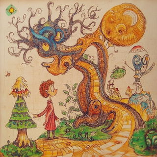 Minka Cloudcourt style, Midjourney V6.1: retro fairy-tale illustration