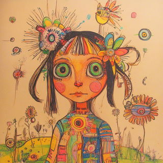 Minka Cloudcourt style, Midjourney V6.1: traditional folk art