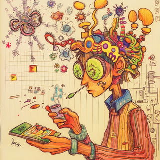 Minka Cloudcourt style, Midjourney V6.1: editorial illustration for popular scientific magazine cover