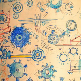 Minka Cloudcourt style, Midjourney V6.1: technical infrastructure blueprint schematics
