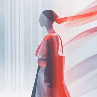 The Virellan Atelier style, Midjourney V6.1: haute-couture fashion outfit