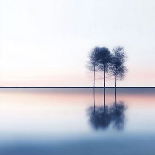 The Virellan Atelier style, Midjourney V6.1: realistic landscape photograph of quiet dawn