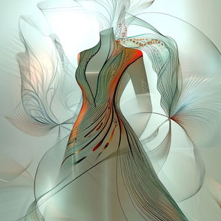 Sunscoured Tropic style, Midjourney V6.1: haute-couture fashion outfit