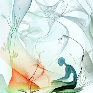 Sunscoured Tropic style, Midjourney V6.1: editorial illustration for popular scientific magazine cover