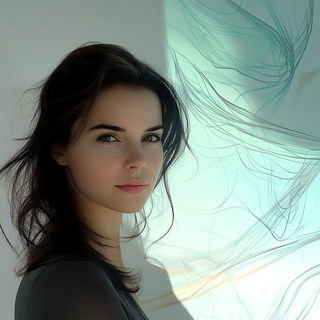 Sunscoured Tropic style, Midjourney V6.1: photographic portrait of female protagonist