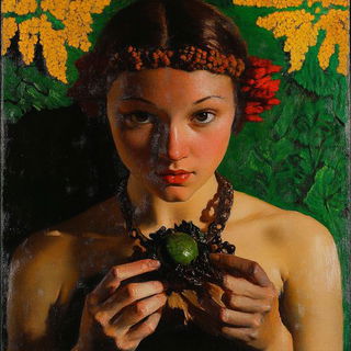 Gutterorange style, Midjourney V6.1: classical 18th-century oil painting