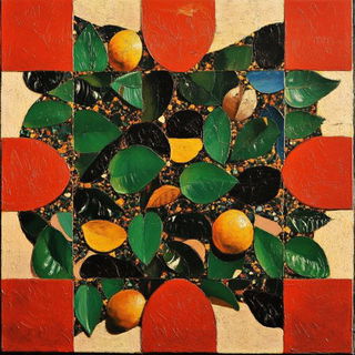 Gutterorange style, Midjourney V6.1: creative pattern composition